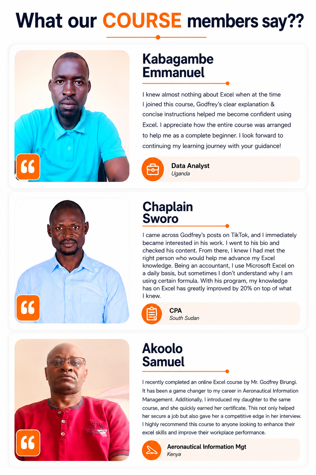 What our course members say about Pivot Skills Global Academy training
